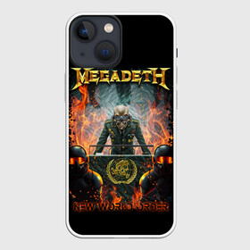 Чехол для iPhone 13 mini с принтом Megadeth в Петрозаводске,  |  | megadeth | metal | trash metal | группы | метал | музыка | рок | треш метал