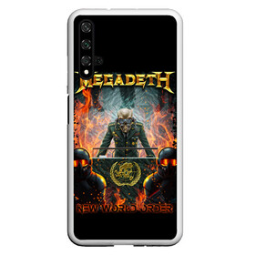 Чехол для Honor 20 с принтом Megadeth в Петрозаводске, Силикон | Область печати: задняя сторона чехла, без боковых панелей | megadeth | metal | trash metal | группы | метал | музыка | рок | треш метал