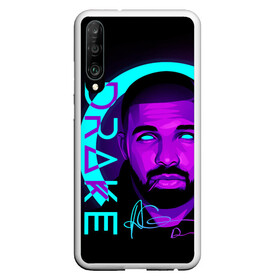 Чехол для Honor P30 с принтом Drake в Петрозаводске, Силикон | Область печати: задняя сторона чехла, без боковых панелей | certified lover boy | drake | rap | дрейк | музыка | неон | обри дрейк грэм | рэп | рэпер