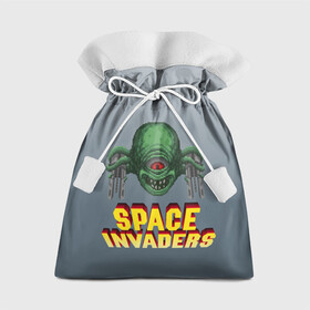 Подарочный 3D мешок с принтом Space Invaders | Old game (Z) в Петрозаводске, 100% полиэстер | Размер: 29*39 см | dendy | invaders | nintendo | shootem up | space invaders | денди | захватчики | космические захватчики | су имбэ | чужаки
