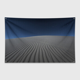Флаг-баннер с принтом Пустыня дюна песок ночь в Петрозаводске, 100% полиэстер | размер 67 х 109 см, плотность ткани — 95 г/м2; по краям флага есть четыре люверса для крепления | desert | dune | night | дюна | звезды | ночь | песок | пустыня