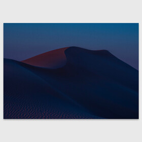 Поздравительная открытка с принтом Ночная пустыня дюна на рассвете в Петрозаводске, 100% бумага | плотность бумаги 280 г/м2, матовая, на обратной стороне линовка и место для марки
 | desert | dune | night | sunrise | sunset | барханы | дюна | закат | ночь | песок | пустыня | рассвет