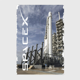 Магнитный плакат 2Х3 с принтом Space X, космодром в Петрозаводске, Полимерный материал с магнитным слоем | 6 деталей размером 9*9 см | cloud | cosmodrome | elon musk | rocket | sky | space x | илон маск | космодром | небо | облако | ракета
