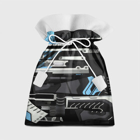 Подарочный 3D мешок с принтом CS VULCAN STEEL | ВУЛКАН в Петрозаводске, 100% полиэстер | Размер: 29*39 см | awp | counter strike | cs go | skin cs | team cs | vulcan | вулкан | скины оружия