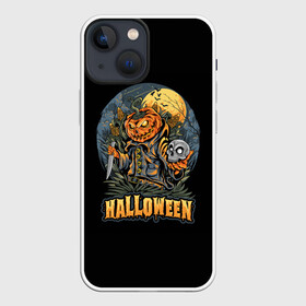 Чехол для iPhone 13 mini с принтом HALLOWEEN в Петрозаводске,  |  | halloween | holiday | pumpkin | samayn | vampire | zombie | вампир | ведьма | вечеринка | день всех святых | зомби | карнавал | маскарад | мертвец | оборотень | привидение | самайн | светильник джека | страшный джек | труп