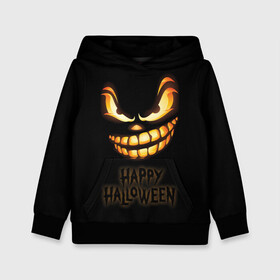 Детская толстовка 3D с принтом Happy Halloween в Петрозаводске, 100% полиэстер | двухслойный капюшон со шнурком для регулировки, мягкие манжеты на рукавах и по низу толстовки, спереди карман-кенгуру с мягким внутренним слоем | halloween | holiday | pumpkin | samayn | vampire | zombie | вампир | ведьма | вечеринка | день всех святых | зомби | карнавал | маскарад | мертвец | оборотень | привидение | самайн | светильник джека | страшный джек | труп