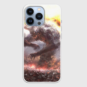 Чехол для iPhone 13 Pro с принтом Демон Войны | The Demon of War (Z) в Петрозаводске,  |  | demon | devil | evil spirit | fight | hell | monster | war | бес | битва | бой | бойня | борьба | демон войны | дьявол | злой дух | монстр | сражение | схватка | черт