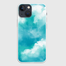 Чехол для iPhone 13 mini с принтом Голубое Небо | Blue Sky (Z) в Петрозаводске,  |  | blue | blue sky | clouds | firmament | heaven | голубая | голубое небо | небеса | облака | облако
