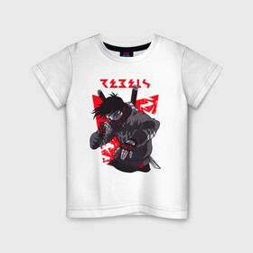 Детская футболка хлопок с принтом Rebels / Повстанцы в Петрозаводске, 100% хлопок | круглый вырез горловины, полуприлегающий силуэт, длина до линии бедер | rebels | анархия | катана | мечи | повстанцы | самурай
