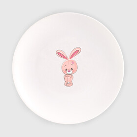 Тарелка с принтом розовый зайка в Петрозаводске, фарфор | диаметр - 210 мм
диаметр для нанесения принта - 120 мм | Тематика изображения на принте: заяц | кролик | лапы | мягкий | персонаж | розовый | уши | хвост