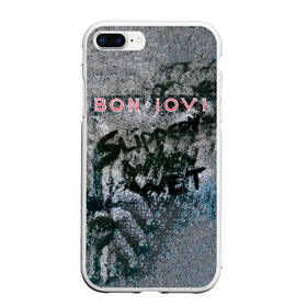 Чехол для iPhone 7Plus/8 Plus матовый с принтом Slippery When Wet - Bon Jovi в Петрозаводске, Силикон | Область печати: задняя сторона чехла, без боковых панелей | bon jovi | john | альбом | арена | бон | бон джови | глэм | группа | джови | джон | метал | музыка | надпись | песни | поп | попрок | рок | рокер | смайл | солист | софт | стена | хард | хеви | хевиметал