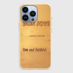 Чехол для iPhone 13 Pro с принтом Live and Faithful   Bon Jovi в Петрозаводске,  |  | Тематика изображения на принте: bon jovi | john | альбом | арена | бон | бон джови | глэм | группа | джови | джон | метал | музыка | надпись | песни | поп | попрок | рок | рокер | смайл | солист | софт | стена | хард | хеви | хевиметал