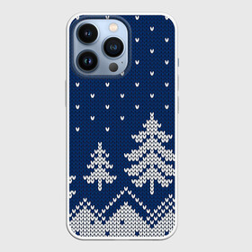 Чехол для iPhone 13 Pro с принтом Ночь в еловом лесу в Петрозаводске,  |  | арт | вязаный рисунок | вязь | зима | зимняя ночь | лес | новый год | ночь | рисунок | рождество | снег | снеговик | снеговики | снежинка | снежинки