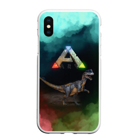 Чехол для iPhone XS Max матовый с принтом Ark Survival | Арк Сурвивал (Z) в Петрозаводске, Силикон | Область печати: задняя сторона чехла, без боковых панелей | Тематика изображения на принте: ark | ark survival evolved | dino | fittest | game | survival | survival of the fittest | unreal engine | арк сурвивал | выживание | динозавр | игры | симулятором выживания | сюрвивал | тродон | ютараптор