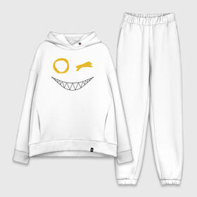 Женский костюм хлопок Oversize с принтом Emoji winking в Петрозаводске,  |  | emoji | smile | глаза крестики | злой смайл | злой смайлик | зубы | контраст | крестики | подарок | пятна | смайл | смайлик | улыбка | эмоджи | эмоция