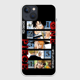 Чехол для iPhone 13 с принтом Пятерка из Ван Пис в Петрозаводске,  |  | anime | luffy | one piece | sanji | usop | usopp | zoro | аниме | большой куш | ван пис | вон пис | зоро | луфи | луффи | нанами | пират | пираты | ророна | санджи | санжи | усоп | усопп