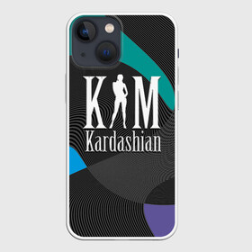 Чехол для iPhone 13 mini с принтом Ким Кардашьян в Петрозаводске,  |  | clothing style | emblem | fashion brand | graphic design | kim kardashian | lines | графический дизайн | ким кардашьян | линии | модный брэнд | стиль одежды | эмблема