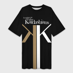 Платье-футболка 3D с принтом Keeping up with Kardashians в Петрозаводске,  |  | clothing style | emblem | fashion brand | jenner | kardashian | keeping up with kardashians | дженнер | кардашьян | модный брэнд | семейство | стиль одежды | эмблема