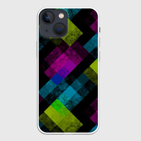 Чехол для iPhone 13 mini с принтом Современный геометрический в Петрозаводске,  |  | абстрактный | геометрический | гранжевый | желтый | малиновый | молодежный | мрамор | популярный | разноцветный мрамор | современный