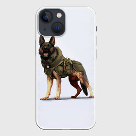 Чехол для iPhone 13 mini с принтом Служебная собака | К9 | K9 в Петрозаводске,  |  | dog | doggy | k9 | аусси | дог | друзья | ищейка | к9 | кинолог | кинология | любовь | овчарка | прикольная | розыскная собака | служебная собака | собака | собачница