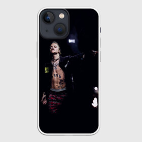 Чехол для iPhone 13 mini с принтом Фараон на концерте в Петрозаводске,  |  | Тематика изображения на принте: dead dynasty | hip hop | pharaon | rap | rep | глеб голубин | исполнители | исполнитель | музыка | реп | фара | фараон