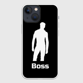 Чехол для iPhone 13 mini с принтом Boss of the gym on black в Петрозаводске,  |  | boss | boss of the gym | darkholme | gachi | gachimuchi | gym | jabroni | van | босс | вэн | гачи | качалка