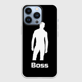 Чехол для iPhone 13 Pro с принтом Boss of the gym on black в Петрозаводске,  |  | boss | boss of the gym | darkholme | gachi | gachimuchi | gym | jabroni | van | босс | вэн | гачи | качалка