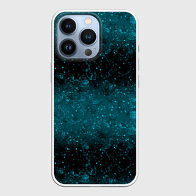 Чехол для iPhone 13 Pro с принтом Черно синие блестки в Петрозаводске,  |  | блеск | блестки | блестящие звезды | блестящий узор | градиент | градиентный | детский | женский | звезды | синий узор | шик