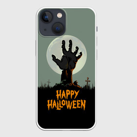 Чехол для iPhone 13 mini с принтом Happy Halloween в Петрозаводске,  |  | halloween | holiday | pumpkin | samayn | vampire | zombie | вампир | ведьма | вечеринка | день всех святых | зомби | карнавал | маскарад | мертвец | оборотень | привидение | самайн | светильник джека | страшный джек | труп