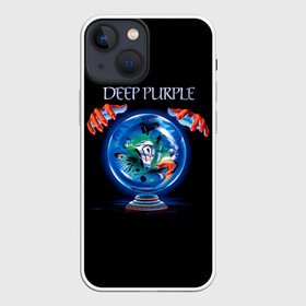 Чехол для iPhone 13 mini с принтом Slaves and Masters   Deep Purple в Петрозаводске,  |  | deep purple | альбом | гловер | группа | дееп | деп | ди | дип перпл | диперпл | дипперпл | иэн гиллан | иэн пэйс | лого | логотип | метал | морс | пепл | прогрессивный | психоделический | рок | символ | хард
