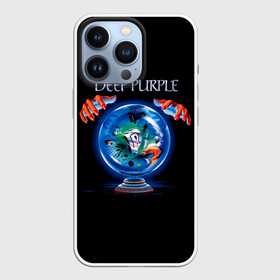 Чехол для iPhone 13 Pro с принтом Slaves and Masters   Deep Purple в Петрозаводске,  |  | Тематика изображения на принте: deep purple | альбом | гловер | группа | дееп | деп | ди | дип перпл | диперпл | дипперпл | иэн гиллан | иэн пэйс | лого | логотип | метал | морс | пепл | прогрессивный | психоделический | рок | символ | хард