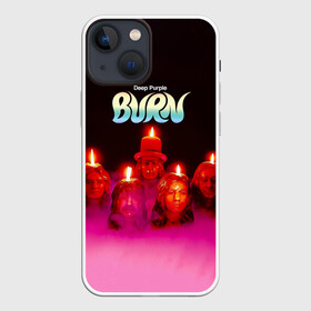 Чехол для iPhone 13 mini с принтом Deep Purple   Burn в Петрозаводске,  |  | deep purple | альбом | гловер | группа | дееп | деп | ди | дип перпл | диперпл | дипперпл | иэн гиллан | иэн пэйс | лого | логотип | метал | морс | пепл | прогрессивный | психоделический | рок | символ | хард