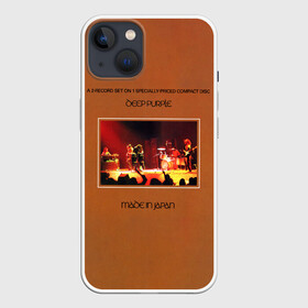 Чехол для iPhone 13 с принтом Made in Japan   Deep Purple в Петрозаводске,  |  | deep purple | альбом | гловер | группа | дееп | деп | ди | дип перпл | диперпл | дипперпл | иэн гиллан | иэн пэйс | лого | логотип | метал | морс | пепл | прогрессивный | психоделический | рок | символ | хард
