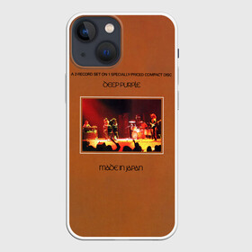 Чехол для iPhone 13 mini с принтом Made in Japan   Deep Purple в Петрозаводске,  |  | deep purple | альбом | гловер | группа | дееп | деп | ди | дип перпл | диперпл | дипперпл | иэн гиллан | иэн пэйс | лого | логотип | метал | морс | пепл | прогрессивный | психоделический | рок | символ | хард