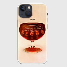 Чехол для iPhone 13 mini с принтом Come Taste the Band   Deep Purple в Петрозаводске,  |  | Тематика изображения на принте: deep purple | альбом | гловер | группа | дееп | деп | ди | дип перпл | диперпл | дипперпл | иэн гиллан | иэн пэйс | лого | логотип | метал | морс | пепл | прогрессивный | психоделический | рок | символ | хард