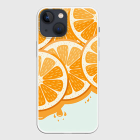Чехол для iPhone 13 mini с принтом АПЕЛЬСИН | ORANGE в Петрозаводске,  |  | citrus | orange | summer | апельсин | витамин | витамины | лето | цитрус | цитрусовый | цитрусовый микс