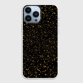 Чехол для iPhone 13 Pro Max с принтом Жёлтые точки На черном Фоне в Петрозаводске,  |  | black | dots | in fashion | in the top | in the trend | romance | spots | starry | student | yellow | youth | в моде | в топе | в тренде | жёлтый | звёздное | молодежь | пятна | романтика | студент | точки | черные