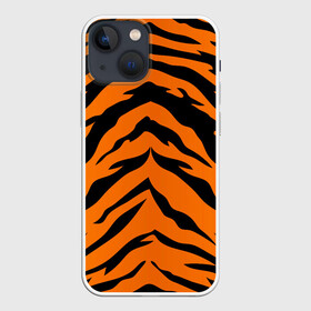 Чехол для iPhone 13 mini с принтом Шкура тигра в Петрозаводске,  |  | 2022 | tiger | животное | полосатый | полоски | полосы | тигр | хищник