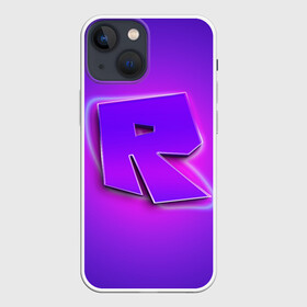 Чехол для iPhone 13 mini с принтом ROBLOX NEON LOGO | РОБЛОКС в Петрозаводске,  |  | neon | roblox | игра | компьютерная игра | логотип | неон | онлайн | онлайн игра | роблакс | роблокс