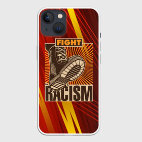 Чехол для iPhone 13 с принтом Стоп расизму в Петрозаводске,  |  | патриот | патриотизм | расизм | стоп расизму
