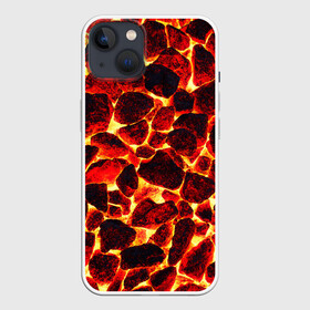 Чехол для iPhone 13 с принтом КАМНИ В МАГМЕ | ROCKS IN MAGMA в Петрозаводске,  |  | abstract | fire | high temperature | lava | magma | magmatic | melt | texture | абстракция | высокая температура | камни в магме | лава | магма | магматический | магмовый | огонь | расплав | текстура