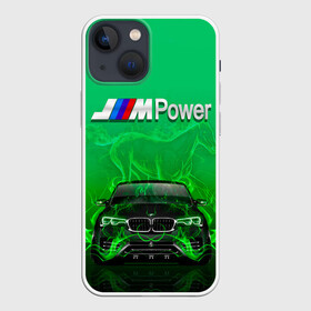 Чехол для iPhone 13 mini с принтом BMW GREEN STYLE в Петрозаводске,  |  | auto | bmw | car | cool | fire | flame | germany | green | horse | авто | бмв | бумер | бэха | германия | зеленый | машина | немец | огонь | тачки