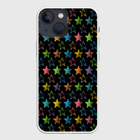 Чехол для iPhone 13 mini с принтом Парад звезд в Петрозаводске,  |  | звезда | палитра | паттерн | планеты | созвездие
