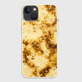 Чехол для iPhone 13 с принтом Жареный блин в Петрозаводске,  |  | damn | dough | food | fried | ruddy | блин | еда | жареный | румяный | тесто
