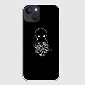 Чехол для iPhone 13 с принтом Small Octopus в Петрозаводске,  |  | draw | drawing | octopus | карандаш | милашка | море | морские обитатели | октопус | осьминог | осьминожка | рисунок | рисунок карандашом | рыба
