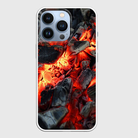 Чехол для iPhone 13 Pro с принтом Древесные угли в Петрозаводске,  |  | ash | bonfire | coals | fire | heat | nature | smoldering | tourism | woody | древесные | жар | костер | огонь | пепел | природа | тлеющие | туризм | угли