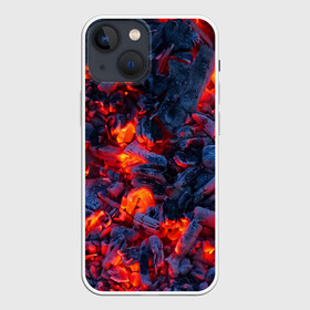 Чехол для iPhone 13 mini с принтом Магия углей в Петрозаводске,  |  | ash | bonfire | coals | fire | heat | magic | nature | smoldering | tourism | woody | древесные | жар | костер | магия | огонь | пепел | природа | тлеющие | туризм | угли