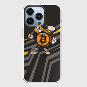 Чехол для iPhone 13 Pro с принтом BTC монета в Петрозаводске,  |  | bitcoin | btc | альткоин | альты | биткоин | биток | бтс | бтц | крипта | криптовалюта