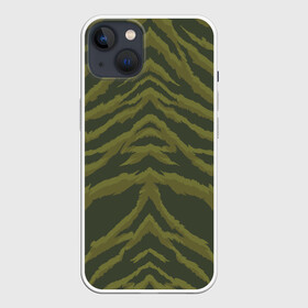 Чехол для iPhone 13 с принтом Милитари шкура тигра в Петрозаводске,  |  | tiger | tiger fur | tiger hide | tiger texture | камуфляж | милитари | текстура тигра | тигр | тигровая