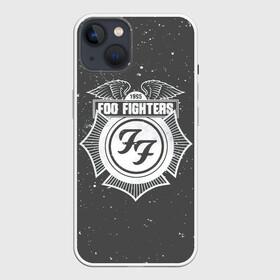 Чехол для iPhone 13 с принтом Foo Fighters 1995 FF в Петрозаводске,  |  | ff | foo fighters | альтернативный | группа | дэйв грол | крис шифлетт | логотипа | метал | музыка | надпись | нэйт мендел | постгранж | пэт смир | рок | серая | тейлор хокинс | фу файтерс | фф | хард | хардрок